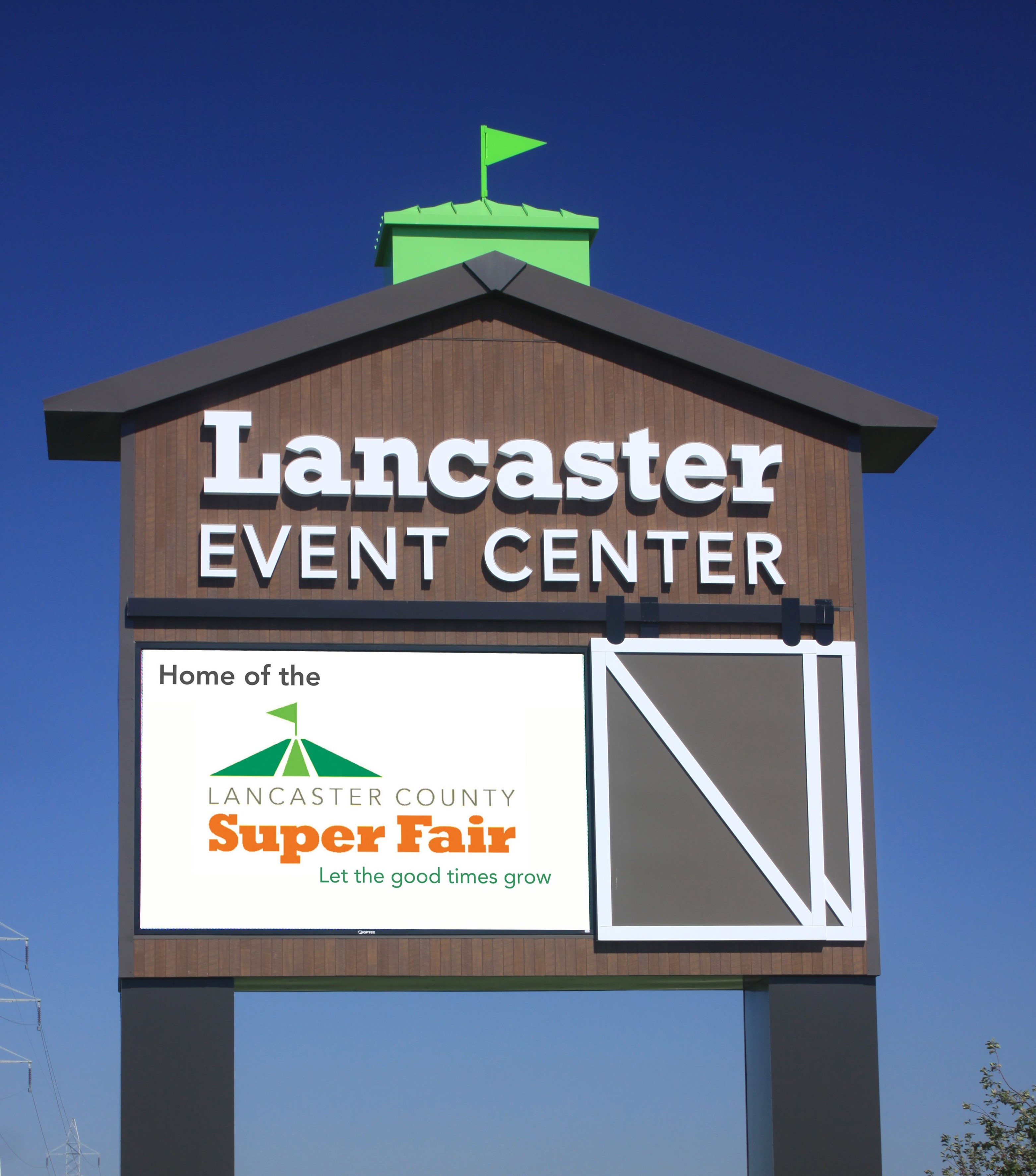 LEC Street Sign Home of Super Fair